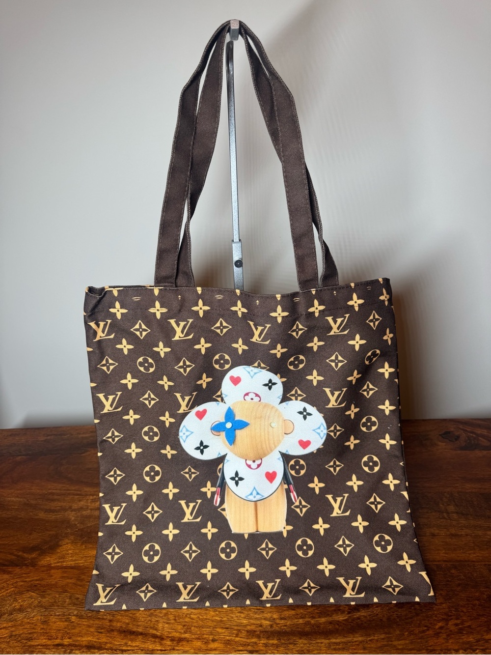 Brown Canvas Tote. No Brand.